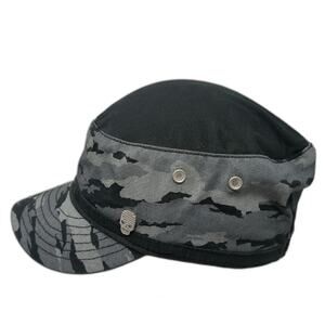 Tony Hawk Army Cap Black Gray One Size Tiger Camo Skull Signature Cotton Hat